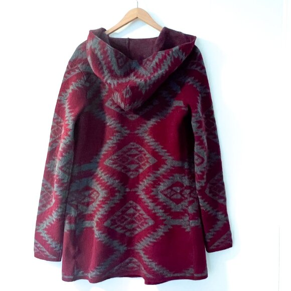 Horney Toad Women’s Merino Diamond Hoodie Size Medium - Picture 3 of 9